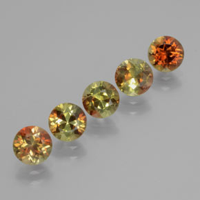 2.83 ct Multicolor Andalusite Stone, Natural Andalusite in Round Facet Shape for Sale