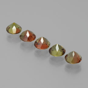 Andalusite Gemstone in 5 mm (calibrated) Size for Sale, Andalusite Stone in Multicolor Color
