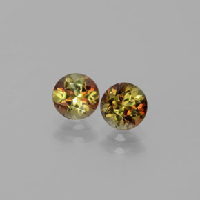 1.09 ct Multicolor Andalusite Gemstone, Andalusite Gem in Round Facet Shape for Sale.
