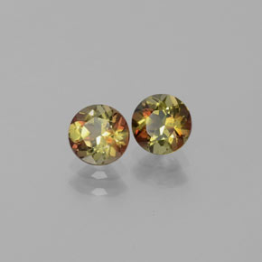 1.09 ct Multicolor Andalusite Stone, Natural Andalusite in Round Facet Shape for Sale