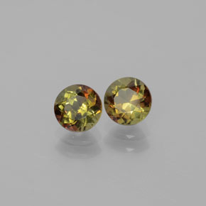 1.22 ct Multicolor Andalusite Stone, Natural Andalusite in Round Facet Shape for Sale
