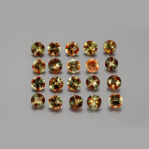 3.36 ctw Multicolor Andalusite Stones, Natural Andalusite in Diamond-Cut Shape for Sale