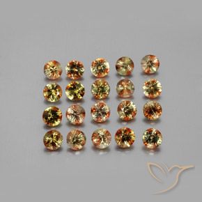 3.86 ctw Multicolor Andalusite Stones, Natural Andalusite in Diamond-Cut Shape for Sale