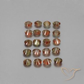 Andalusite Gemstones in 3.7 mm Size for Sale, Andalusite Stones in Multicolor Color