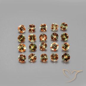3.35 ctw Multicolor Andalusite Stones, Natural Andalusite in Diamond-Cut Shape for Sale