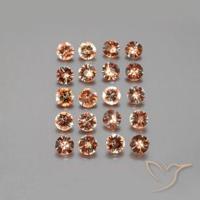 Lote de 20 piezas de Andalucita Multicolor Corte Diamante de Brasil - Peso 3,23 ct en total / promedio. 0,16 ct cada uno, Tamaño 3,6mm, Color: Multicolor, Dureza Mohs 7.5 Adecuado para joyas de uso diario, Photo A