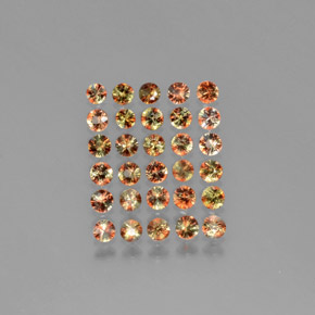 2.45 ctw Multicolor Andalusite Gemstones, Andalusite Gems in Diamond-Cut Shape for Sale.