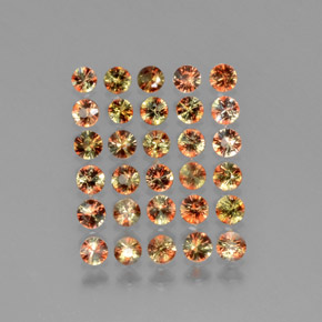2.45 ctw Multicolor Andalusite Stones, Natural Andalusite in Diamond-Cut Shape for Sale