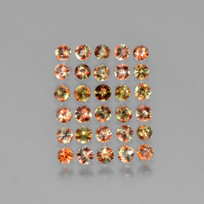 2.55 ctw Multicolor Andalusite Stones, Natural Andalusite in Diamond-Cut Shape for Sale