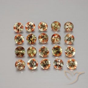 3.70 ctw Multicolor Andalusite Stones, Natural Andalusite in Diamond-Cut Shape for Sale