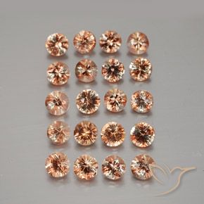 Lote de Andalucita Multicolor Circular de 20 piezas de Brasil - Peso 3,79 ct en total / promedio. 0,19 ct cada uno, Tamaño 3,6mm, Color: Multicolor, Dureza Mohs 7.5 Adecuado para joyas de uso diario, Photo A