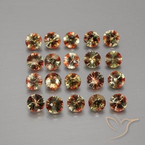 3.66 ctw Multicolor Andalusite Stones, Natural Andalusite in Diamond-Cut Shape for Sale