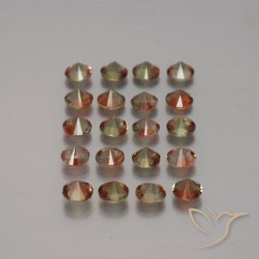 Andalusite Gemstones in 3.7 mm Size for Sale, Andalusite Stones in Multicolor Color