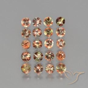 3.94 ctw Multicolor Andalusite Stones, Natural Andalusite in Diamond-Cut Shape for Sale