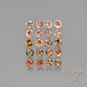 Lote de 20 piezas de Andalucita Multicolor Corte Diamante de Brasil - Tamaño 3,9mm, peso 4,41 ct en total / promedio. 0,22 ct cada uno, Color: Multicolor, Dureza Mohs 7.5 Adecuado para joyas de uso diario, Photo A