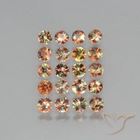 3.61 ctw Multicolor Andalusite Stones, Natural Andalusite in Diamond-Cut Shape for Sale