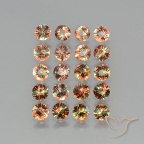 3.13 ctw Multicolor Andalusite Stones, Natural Andalusite in Diamond-Cut Shape for Sale