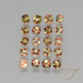 2.63 ctw Multicolor Andalusite Stones, Natural Andalusite in Diamond-Cut Shape for Sale