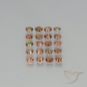 Andalusite Gemstones in 3.3 mm Size for Sale, Andalusite Stones in Multicolor Color