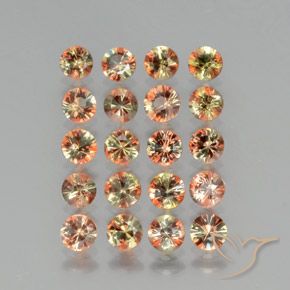 3.82 ctw Multicolor Andalusite Stones, Natural Andalusite in Diamond-Cut Shape for Sale