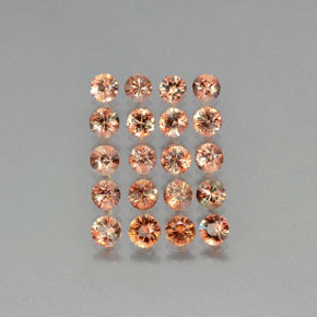 3.98 ctw Multicolor Andalusite Gemstones, Andalusite Gems in Diamond-Cut Shape for Sale.