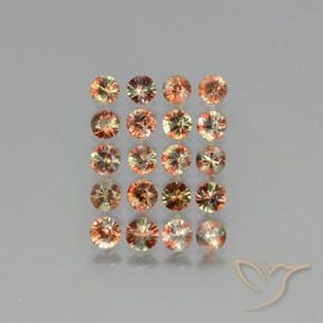 Lote de 20 piezas de Andalucita Multicolor Circular de Brasil - Peso 3,7 ct en total / promedio. 0,19 ct cada uno, Tamaño 3,6mm, Color: Multicolor, Dureza Mohs 7.5 Adecuado para joyas de uso diario, Photo A