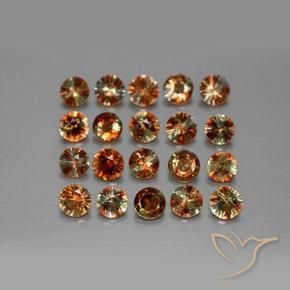 3.46 ctw Multicolor Andalusite Stones, Natural Andalusite in Diamond-Cut Shape for Sale