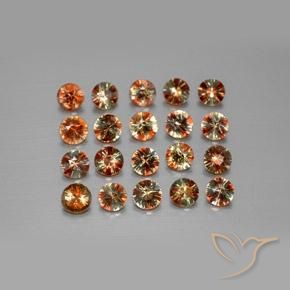 3.43 ctw Multicolor Andalusite Stones, Natural Andalusite in Diamond-Cut Shape for Sale