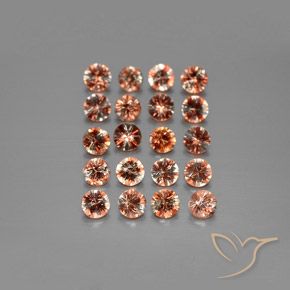 20pc 3.5mm Round Andalusite Lot - 3.3ct total Weight / avg. 0.17ct each, Color: Multicolor, Mohs Hardness 7.5 suitable for daily wear jewelry, Photo A