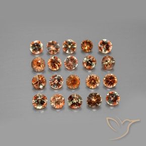 3.52 ctw Multicolor Andalusite Stones, Natural Andalusite in Diamond-Cut Shape for Sale