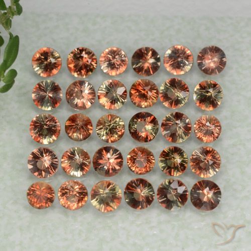 4.57ctw Natural Multicolor Andalusite, Round, VS