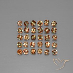 4.08 ctw Multicolor Andalusite Stones, Natural Andalusite in Diamond-Cut Shape for Sale