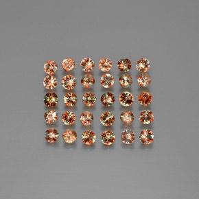 3.74 ctw Multicolor Andalusite Stones, Natural Andalusite in Diamond-Cut Shape for Sale