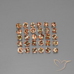 3.63 ctw Multicolor Andalusite Stones, Natural Andalusite in Diamond-Cut Shape for Sale