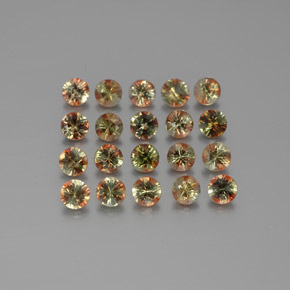 Lote de Andalucita Multicolor Circular de 20 piezas de Brasil - Peso 2,47 ct en total / promedio. 0,12 ct cada uno, Tamaño 3,2mm, Color: Multicolor, Dureza Mohs 7.5 Adecuado para joyas de uso diario, Photo A