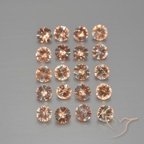 Lote de 20 piezas de Andalucita Multicolor Corte Diamante de Brasil - Peso 3,02 ct en total / promedio. 0,15 ct cada uno, Tamaño 3,5mm, Color: Multicolor, Dureza Mohs 7.5 Adecuado para joyas de uso diario, Photo A