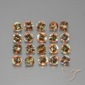 3.45 ctw Multicolor Andalusite Stones, Natural Andalusite in Diamond-Cut Shape for Sale