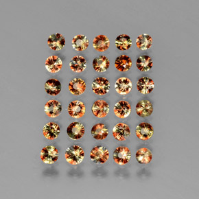 3.65 ctw Multicolor Andalusite Stones, Natural Andalusite in Diamond-Cut Shape for Sale