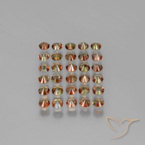 Andalusite Gemstones in 3.2 mm Size for Sale, Andalusite Stones in Multicolor Color