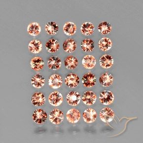 3.51 ctw Multicolor Andalusite Stones, Natural Andalusite in Diamond-Cut Shape for Sale