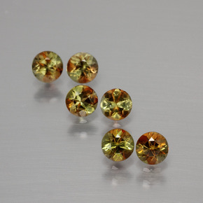 1.17 ctw Multicolor Andalusite Stones, Natural Andalusite in Round Facet Shape for Sale