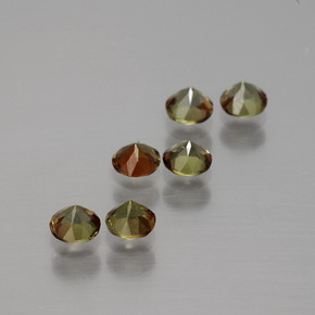 Andalusite Gemstones in 3.6 mm Size for Sale, Andalusite Stones in Multicolor Color