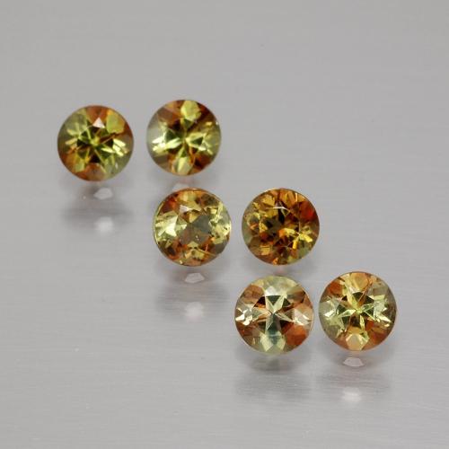 Mehrfarbig Andalusit Edelstein - 0.2ct Rund Facettenschliff (ID: 390479)