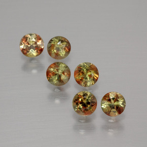 1.11 ctw Multicolor Andalusite Stones, Natural Andalusite in Round Facet Shape for Sale