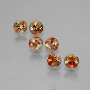 1.18 ct Multicolor Andalusite Stone, Natural Andalusite in Round Facet Shape for Sale