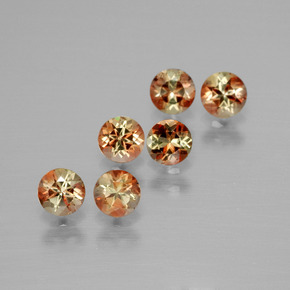 1.18 ctw Multicolor Andalusite Stones, Natural Andalusite in Round Facet Shape for Sale