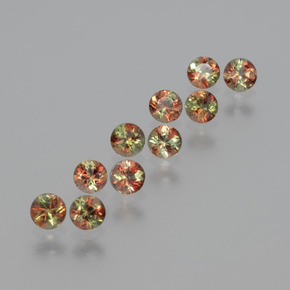 1.21 ct Multicolor Andalusite Stone, Natural Andalusite in Round Facet Shape for Sale