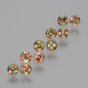 1.39 ct Multicolor Andalusite Stone, Natural Andalusite in Round Facet Shape for Sale