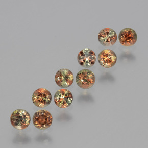 1.31 ct Multicolor Andalusite Stone, Natural Andalusite in Round Facet Shape for Sale