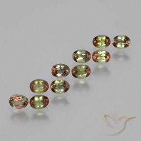 2.12 ctw Multicolor Andalusite Stones, Natural Andalusite in Oval Facet Shape for Sale